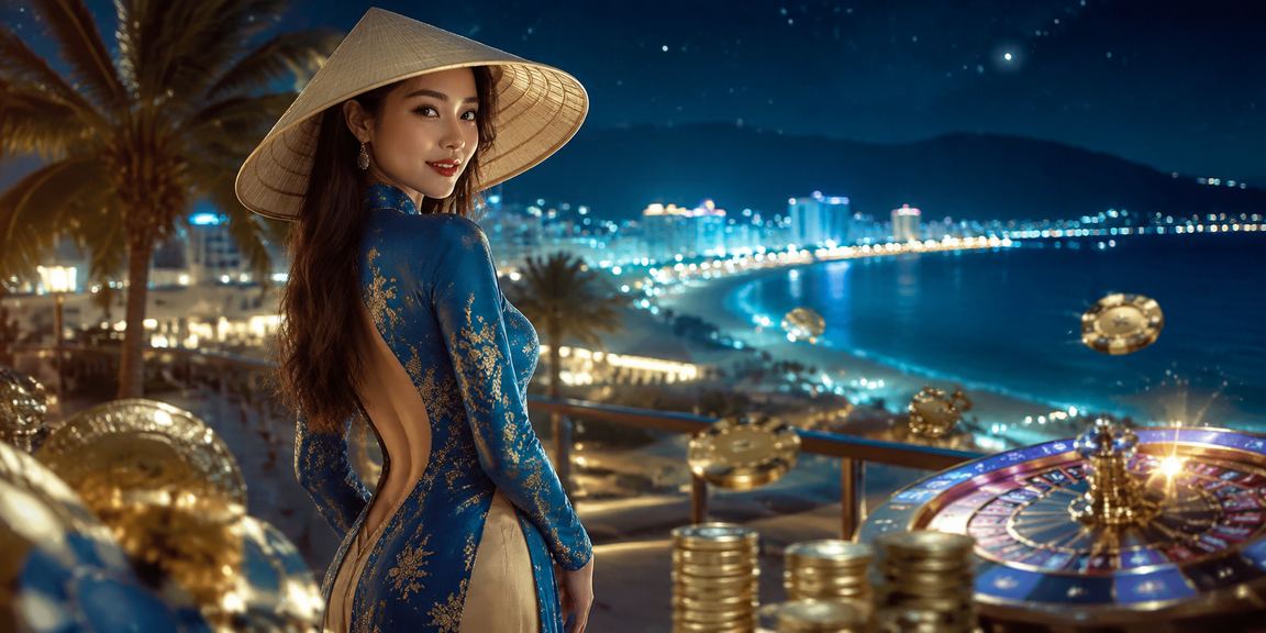 Người phụ nữ mặc áo dài tại Đà Nẵng truy cập nền tảng giải trí 209 trên điện thoại
